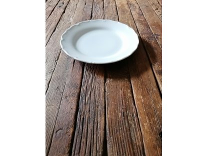 BÍLÁ ROMANCE - MĚLKÝ TALÍŘ 24,5 CM 2