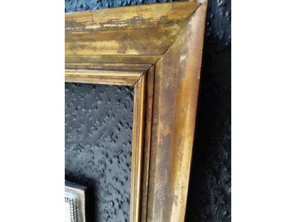 FERDINAND  -  zrcadlo ve starožitném dřevěném rámu - 50 x 40