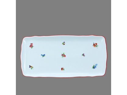 HÁZENKY - ČERVENÝ LEM - mísa HRANATÁ - 33 cm