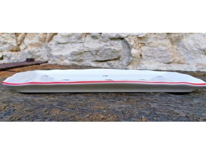 HÁZENKY - ČERVENÝ LEM - mísa HRANATÁ - 33 cm