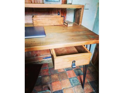 Industrial desk with drawer- Hynek -120x60x97 2