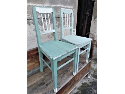 MENTOLKA A FAZOLKA - venkovské židle v jarní zeleni 2