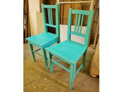 MIRKA AND JARKA - country chairs in summer blue