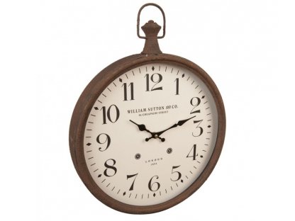 Nástěnné hodiny William Sutton and Co. - 51*6*40 cm 2
