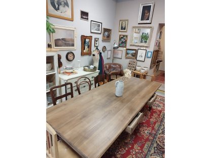 HUGE dining table with ash top - JÁCHYM - 250 x 100