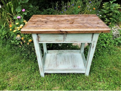 Folding table table with drawers - Franziska