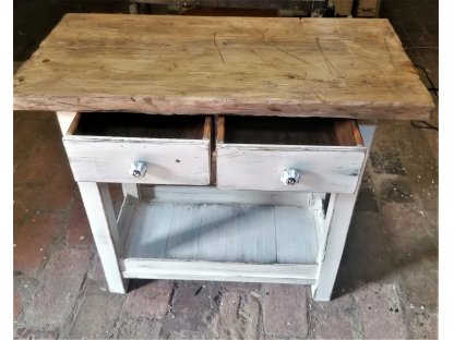 Folding table table with drawers - Francis