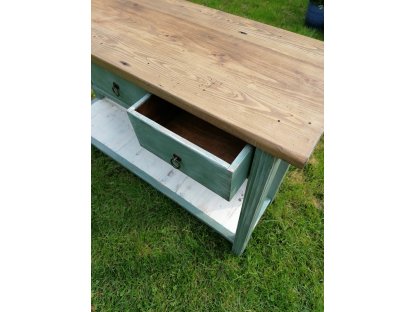 Folding table table with 4 drawers - Francis