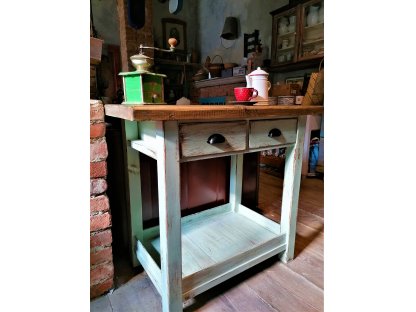 Folding table table with drawers - Franziska 2