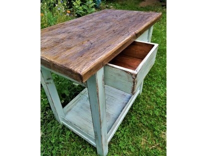 Folding table table with drawers - Franziska