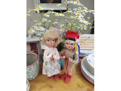BAKER AND PIGGY - magical old dolls - Papírmash