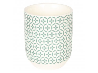 porcelánový kalíšek na čaj nebo espresso - geometrické vzory - Ø 6*8 cm / 0,1L