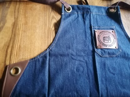 Work apron denim - FUN FOR LOVE- unisex - blue