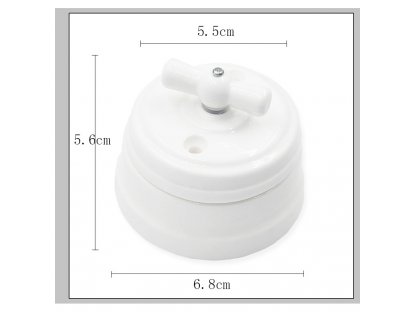 Retro vypínač porcelánový 2