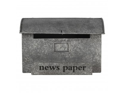 Retro grey Post News box - 35*15*22 cm