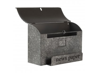 Retro grey Post News box - 35*15*22 cm