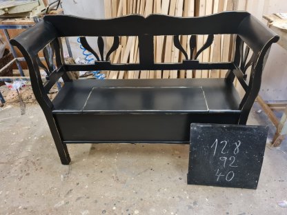 CHAIR - SMALL MASSIVE LAVICE - with storage space_120 CM