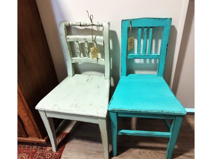 slečna Modroočka  -  venkovská židle