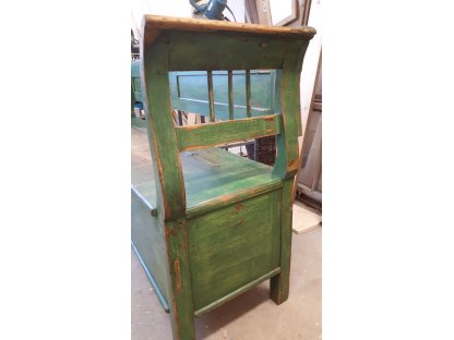 OLD MASSIVE BOAT - green with storage space_200 cm
