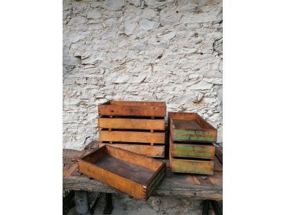 old WOODEN boxes