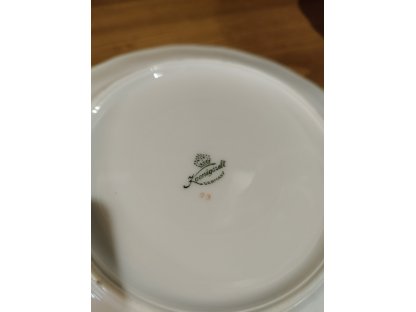 Staré porcelánové dezertní  talíře- chrpy -Koenigszelt 6 ks