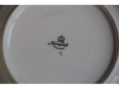 Staré porcelánové dezertní  talíře- chrpy -Koenigszelt 6 ks