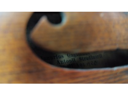 starožitné housle - ANURIUS GAGLIANUS, ALUMNUS ANTONII STRADIUARII. 1720 2