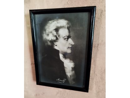OLD PICTURE - MOZART 19,5 x 15,5 cm