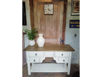 Table under the washbasin - storage table with drawers - White 2