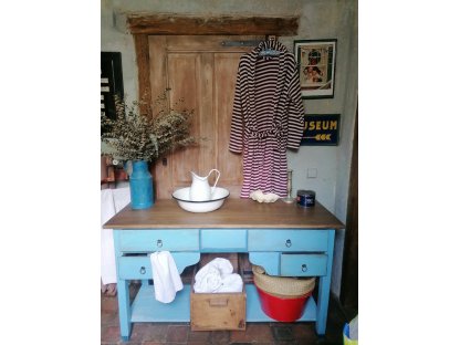 Table under the sink - storage table with drawers - Blue Eyes