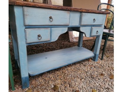 Table under the sink - storage table with drawers - Blue Eyes