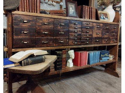 Drawer register with shelves - chest of drawers - TŘICÍTKA 2