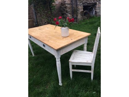 Large white dining table 2