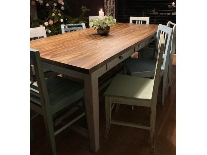 Large dining table - for 8 people, 3 drawers