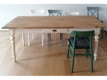 Large dining table with oak top - for 6-8 people