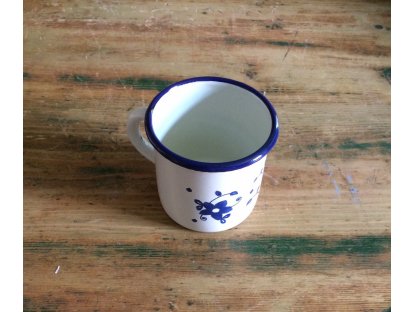 VENKOV - enamel mug 0,4 l, flowers 2