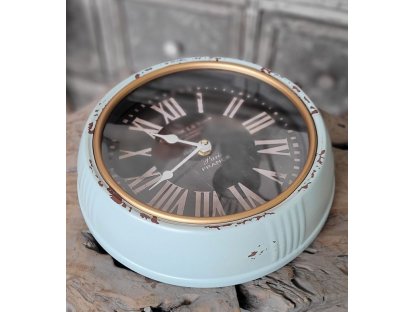 Vintage nástěnné hodiny s patinou Cafe De La Tour – Ø 24 *3 cm 2