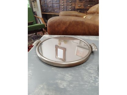 mirror round tray