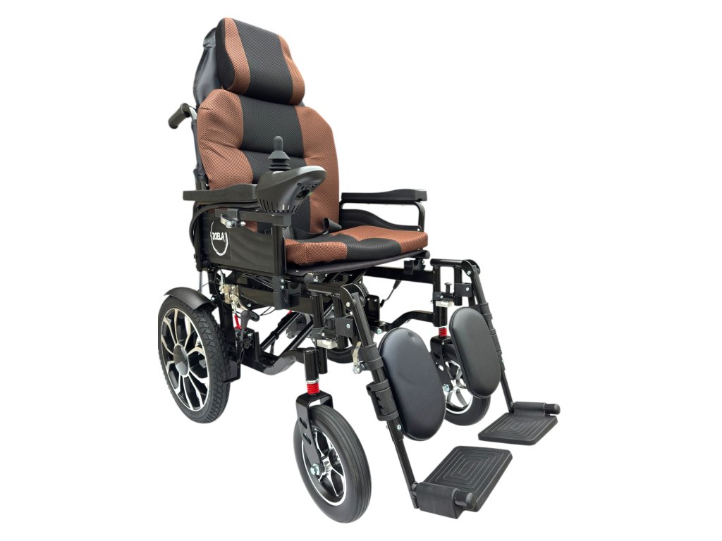 6005RB Elektrický invalidní vozík skládací s polohováním nohou a zad
