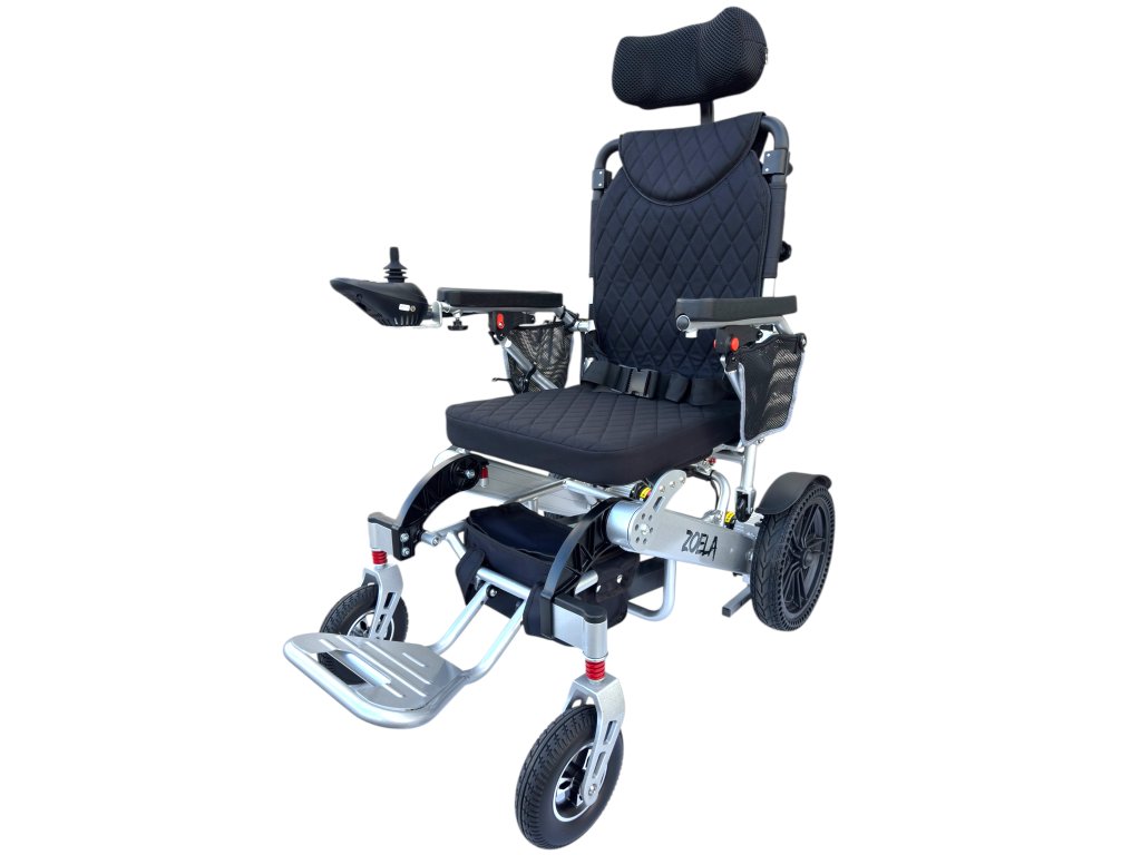 7005R Elektrický skládací invalidní vozík s manuálním polohováním zádové opěrky
