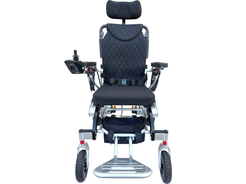 7005R Elektrický skládací invalidní vozík s manuálním polohováním zádové opěrky