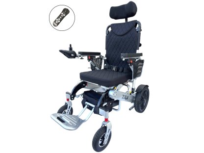 7005R Elektrický skládací invalidní vozík s manuálním polohováním zádové opěrky