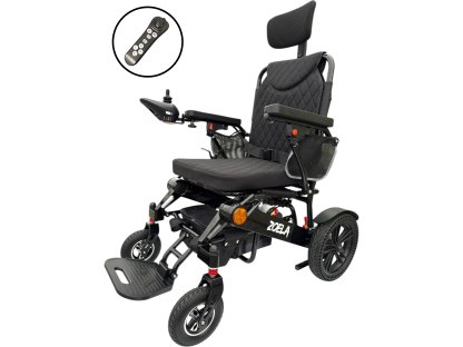 9005R Elektrický skládací invalidní vozík s manuálním polohováním zádové opěrky